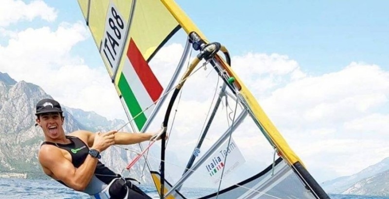 Mattia Camboni vince la Medal Race nel test event in Danimarca