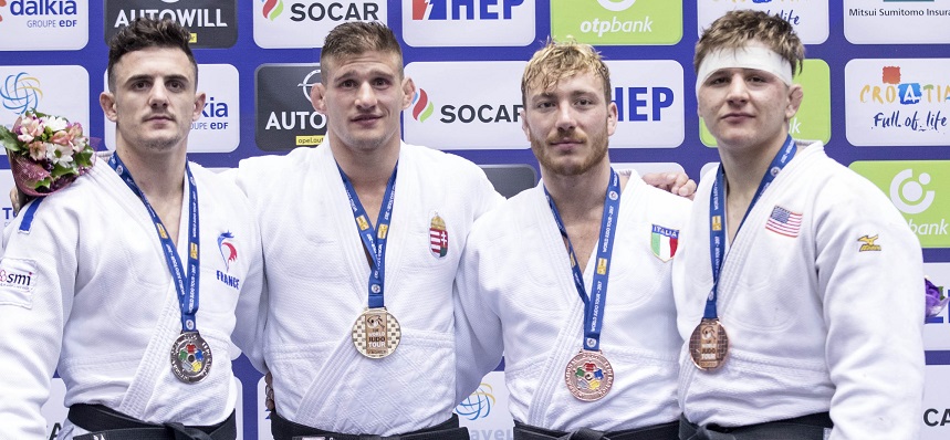 Antonio Esposito sul podio di Zagabria