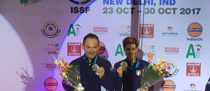 Argento per Pellielo nel trap misto con Jessica Rossi