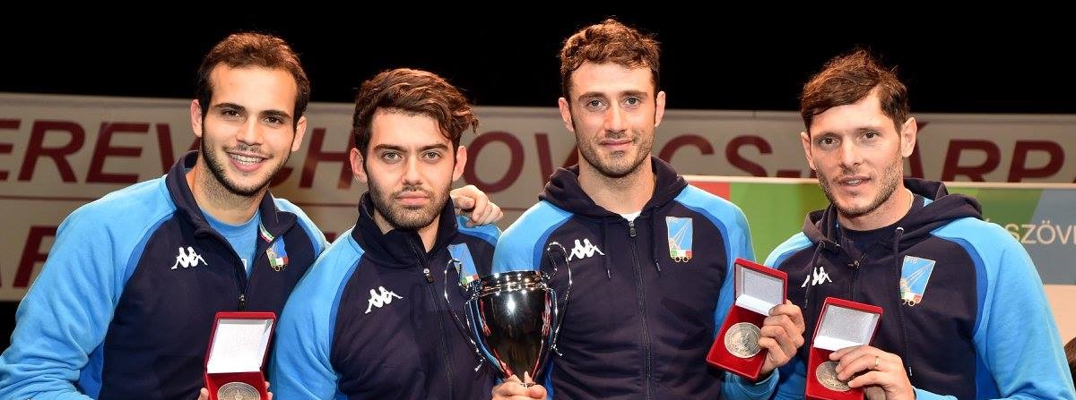 argento per la squadra di sciabola a Gyor