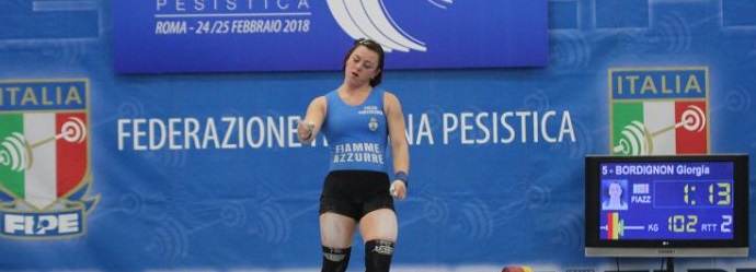 Bordignon super ai Tricolori seniores