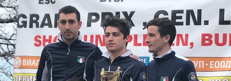 Renzo Baldinotti sul podio di Pleven