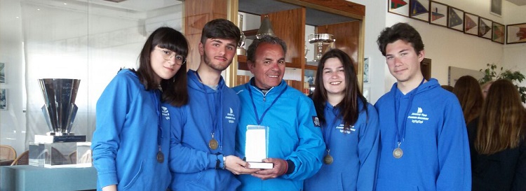 la premiazione di Fiamme Azzurre 1 a Punta Ala