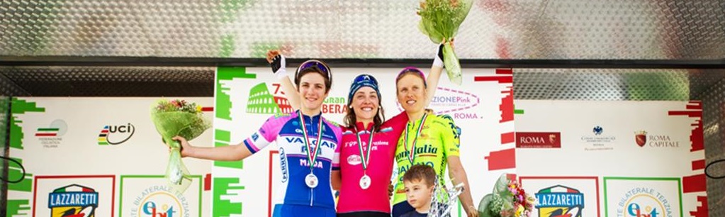 il podio del GP Liberazione