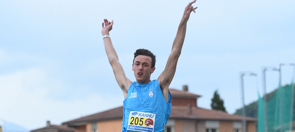 il neo primatista italiano Marco Cicchetti