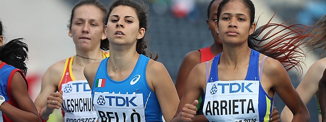 Elena Bell&ograve;, un altro PB sugli 800 metri