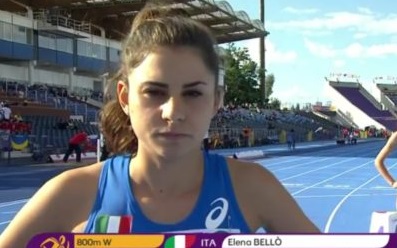 Elena Bell&ograve;, trionfo sugli 800 metri a Jesolo