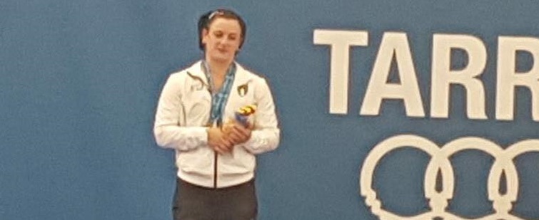 Giorgia Bordignon sul podio per l'argento di Tarragona