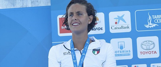 L'argento dei 50 metri rana per Martina Carraro