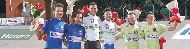 Francesco Lamon sul podio di Fiorenzuola