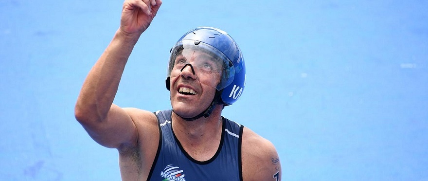 Il paratriatleta Giovanni Achenza, quarto nela Grand Final in Australia