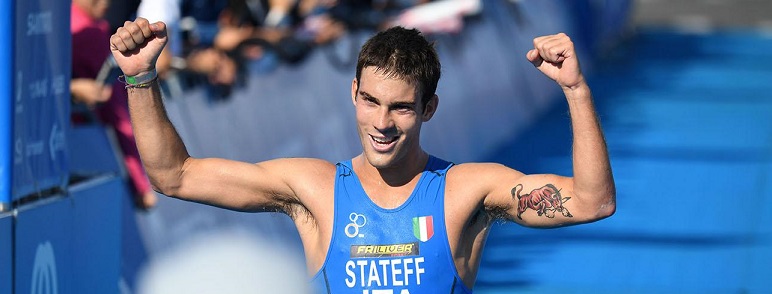 Delian Stateff esulta per il bronzo in Giappone