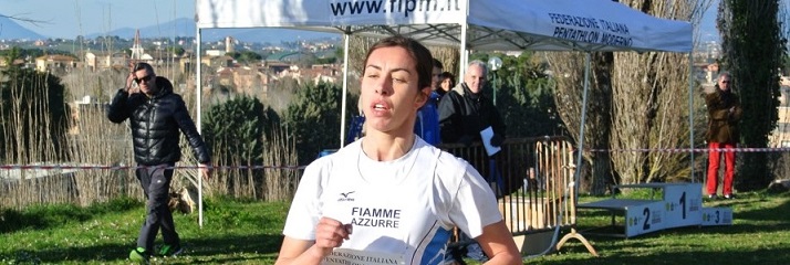 Claudia Cesarini impegnata solo nel laser run