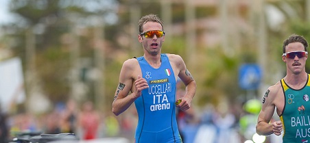Davide Uccellari di corsa nel circuito di Cagliari