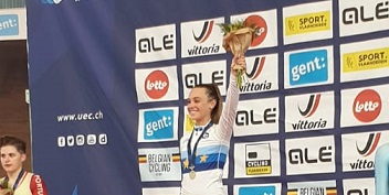 Letizia Paterrnoster sul podio di Gand