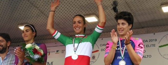 Marta Bastianelli con la maglia tricolore