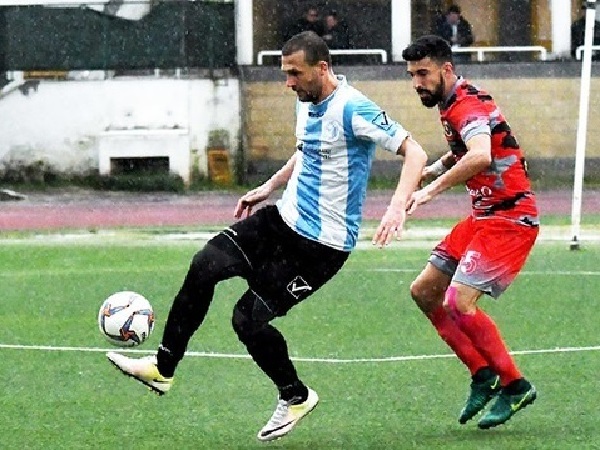 Simone Di Iorio (foto Lori) ha deciso il match con l'Atletico Vescovio