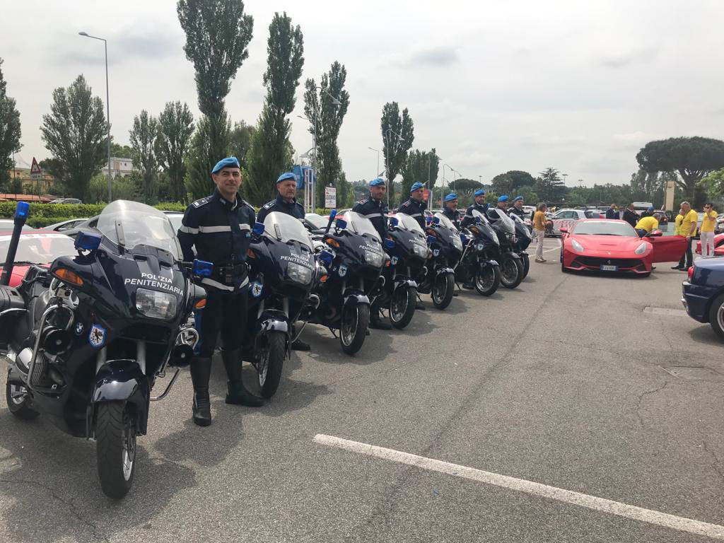 I motociclisti della Polizia Penitenziaria