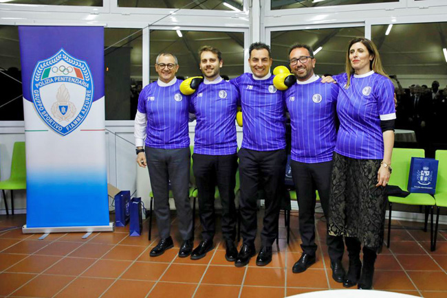 Basentini, Ferraresi, Morrone, Bonafede e Di Domenico con la maglia dell'Astrea Calcio