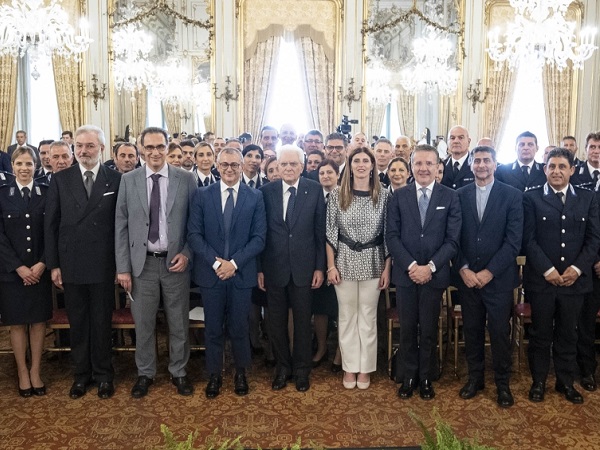 Il Presidente Mattarella con le rappresentanze del Dap