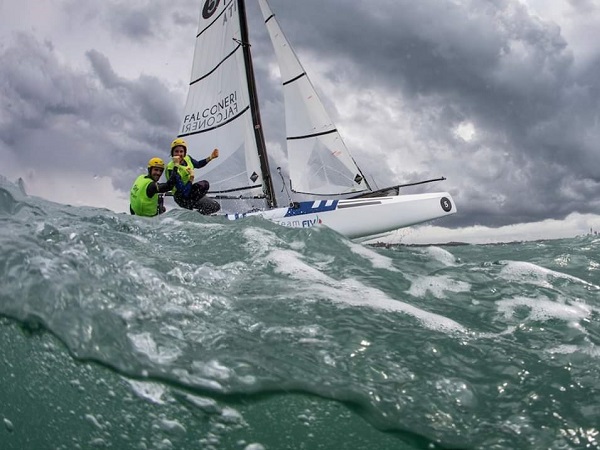 Vittorio Bissaro e Maelle Frascari ai mondiali di vela classe Nacra 17