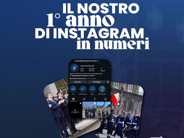 Polizia penitenziaria: primo anno, boom su Instagram