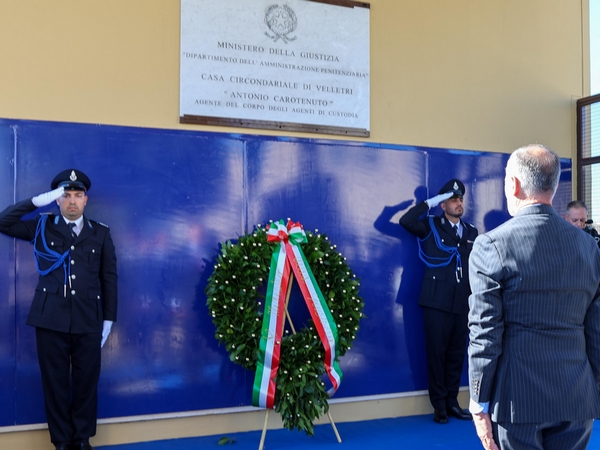 Velletri: il carcere intitolato all&rsquo;agente Antonio Carotenuto